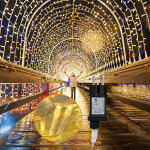 Jiubiaz 15m 400 led rideau lumineux - guirlande lumineuse noel led - 8 modes ip44 �tanche d�coration ...