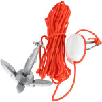 Jiubiaz ancre de kayak pliable 0, 7 kg ? kit d?ancrage avec corde 20 m et sac de transport pour kayak ...