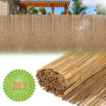 Jiubiaz canisse en roseau 80 � 600 cm, brise - vue naturel pour balcon et jardin