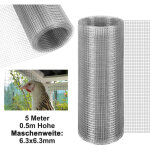 Jiubiaz grillage pour voli�re 6, 3 mm cl�ture en treillis m�tallique 50 cm x 5 m galvanis� grillage m�tallique ...