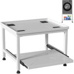 Jiubiaz socle pour machine � laver avec �tag�re supports pour machine � laver blanc 63x54x45. 5cm