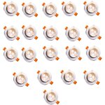 Jiubiaz spots encastrable led pour plafond orientables 3w 85mm pour plafond salon chambre bureau cuisine ...