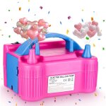Jn. songs - pompe � ballon electrique gonfleur ballon pompe � air gonflable portable avec double buse ...