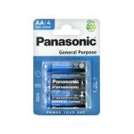 4 piles 1. 5v, lr6, aa panasonic