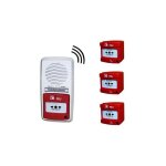 Alarme type 4 radio avec 3 dclencheurs manuel radio