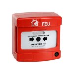 D�clencheur manuel incendie rouge nf