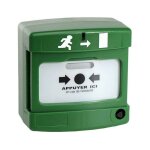 D�clencheur manuel vert - simple contact