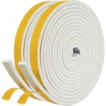 Joint adh�sif pour porte entr�e fen�tre, joint isolant en mousse caoutchouc 2 rouleaux 12mm x 6mm x 4m ...