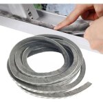 Joint brosse porte, 10 m(l) x 9 mm(b) x 5 mm(d), gris, joint fenetrepour lsolation phonique porte, joint ...