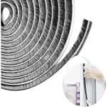 Joint brosse porte coulissante, 9 mm(b) x 9 mm(d) x 5 m(l) joint porte adhsif, bande de brosse autocollante ...