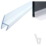 Joint de cabine de douche profil h remplacement silicone transparent 10 mm 2mt 74228
