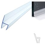 Joint de cabine de douche profil h remplacement silicone transparent 8mm 2mt 74227