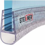 Joint de douche pour paroi en verre, 110cm, vitre 3, 5 / 4 / 5mm, joint d'�tanch�it� pvc courb� pour ...