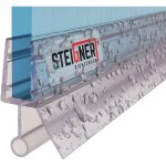 Joint de douche pour paroi en verre, 120cm, vitre 3, 5 / 4 / 5mm, joint d'�tanch�it� pvc droit pour les ...