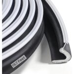 Joint d'�tanch�it� kerf pour portes, 6 m�tres, pour grands espaces, facile � d�couper et � installer?noir ...