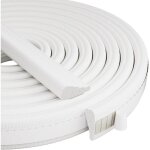 Joint d'étanchéité en mousse biseauté de 3 m pour porte d'entrée extérieure, antibruit, anti - lumière, ... Joint d'étanchéité en mousse biseauté de 3 m pour porte d'entrée extérieure, antibruit, anti - lumière, ...