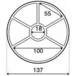 Joint �toile d'�tanch�it� de vanne 6 voies piscine