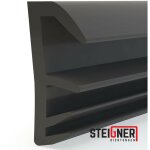 Joint de feuillure de battant joint d'�tanch�it� de fen�tre largeur de rainure 5 mm en tpe, 30m, noir, ...