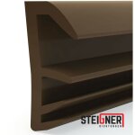 Joint de feuillure de battant joint d'�tanch�it� de fen�tre largeur de rainure 5 mm en tpe, 5m, marron, ...