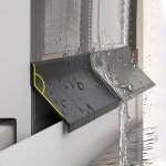 Joints noirs anti - pluie pour portes et fen�tres, joints en caoutchouc autocollants pour �viter le reflux ...