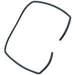 Arthur martin electrolux - joint de porte d'origine (3426848028) four, cuisini�re aeg electrolux, faure, ...