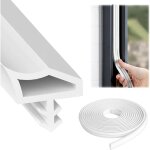 Joint de porte - blanc - 10 m - isolation acoustique - protection acoustique - pour rsistance  l'humidit, ...