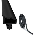 Joint de porte caoutchouc contre 15m, bruit et la poussi�re joint porte, largeur de rainure 4mm profondeur ...