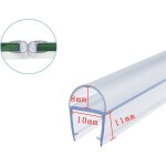 Joint porte douche, joint pare baignoire, joint paroi de douche, pour paroi en verre 6 mm / 8 mm / 10mm ...