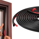 Joint de porte d'entr�e, type d, joint en caoutchouc autocollant pour l'isolation phonique (15 m, noir) ...
