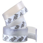 Joint de porte en silicone transparent coupe - vent, nouveau type, 1 pi�ce (5 m x 25 mm)