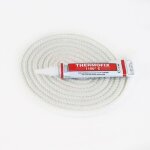 Joint rond tress� (blanc) � 6 mm x 2, 5 m + colle