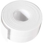 Joint silicone blanc salle de bain, ruban d'�tanch�it�, bande etancheite autocollante�tanche pe pour