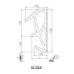 Kiso - joint sur ouvrant en tpe sv 712 f pour rainure de 4 - 4. 5 mm et jeu de 12 mm finition noir en ...