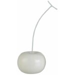 Statuette dco cerise blanche brillante 22 cm