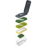 Joseph joseph - accessoire de cuisine multi prep compact 4 en 1 set pour hacher, raper et trancher