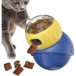 Jouet distributeur de friandises pour chat - balle distributeur de