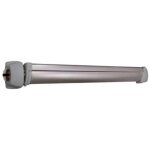 Jpm - barre antipanique fluid 1 point lateral en applique - 1 - argent - 835 mm