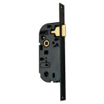 Jpm - serrure � larder multibat bec de canne axe 40mm finition noir bout carr� t�ti�re 20mm droite 000250 ...