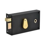 Jpm - serrure monopoint en applique p�ne dormant demi tour cl� � chiffres horizontal � fouillot gauche ...