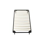 Sommier 120x190 cm metal solide 29 cm - confortable - montage rapide - lattes en bois 14 en 9mm - epaisseur ...