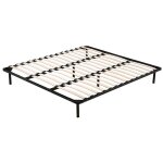 Provence literie - sommier metal 180x200 cadre � lattes julie - pieds 29 cm - �paisseur metal 1, 2 mm ...