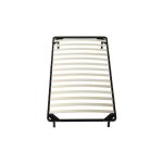 Sommier 90x200 cm metal solide et confortable 29 cm - montage rapide - lattes en bois 14 en 9mm - epaisseur ...