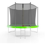 Jump4fun - trampoline de jardin ø 305 cm - 10ft - filet intérieur, matelas de protection et echelle Jump4fun - trampoline de jardin ø 305 cm - 10ft - filet intérieur, matelas de protection et echelle