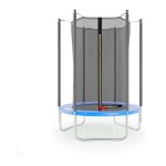 Jump4fun - trampoline de jardin cocon 150 cm - 5ft - filet intrieur, matelas de protection