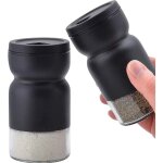 Ensemble de salire et poivrire en verre avec trous de versement rglables - salire et poivrire en ...
