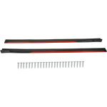 Jupe lat�rale de voiture rouge, noir brillant l�vre lat�rale splitters extension wing panel body kit ...