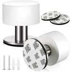2 pcs arret de porte sol butoir porte acier inoxydable but�e de porte adh�sive arr�t de porte � double ...
