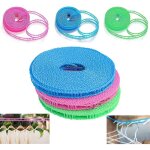 Jusch - corde � linge en nylon, 6 pi�ces cordes � linge exterieur, antid�rapante portable cl�ture �tendoir ...