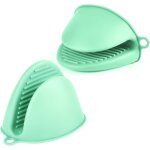 Jusch - gant de cuisine �pais en silicone, 1 paire gants de four r�sistant � la chaleur, gants de cuisine ...