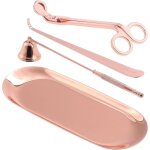 Kit d'outils de couverture de bougie, �teignoir � bougie, coupe - m�che, cuill�re � m�che en acier inoxydable ...
